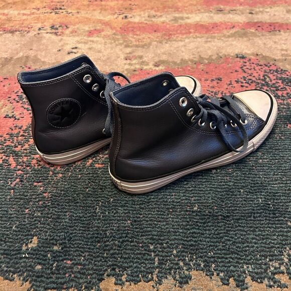 Excellent condition blue metallic converse - Picture 4 of 8